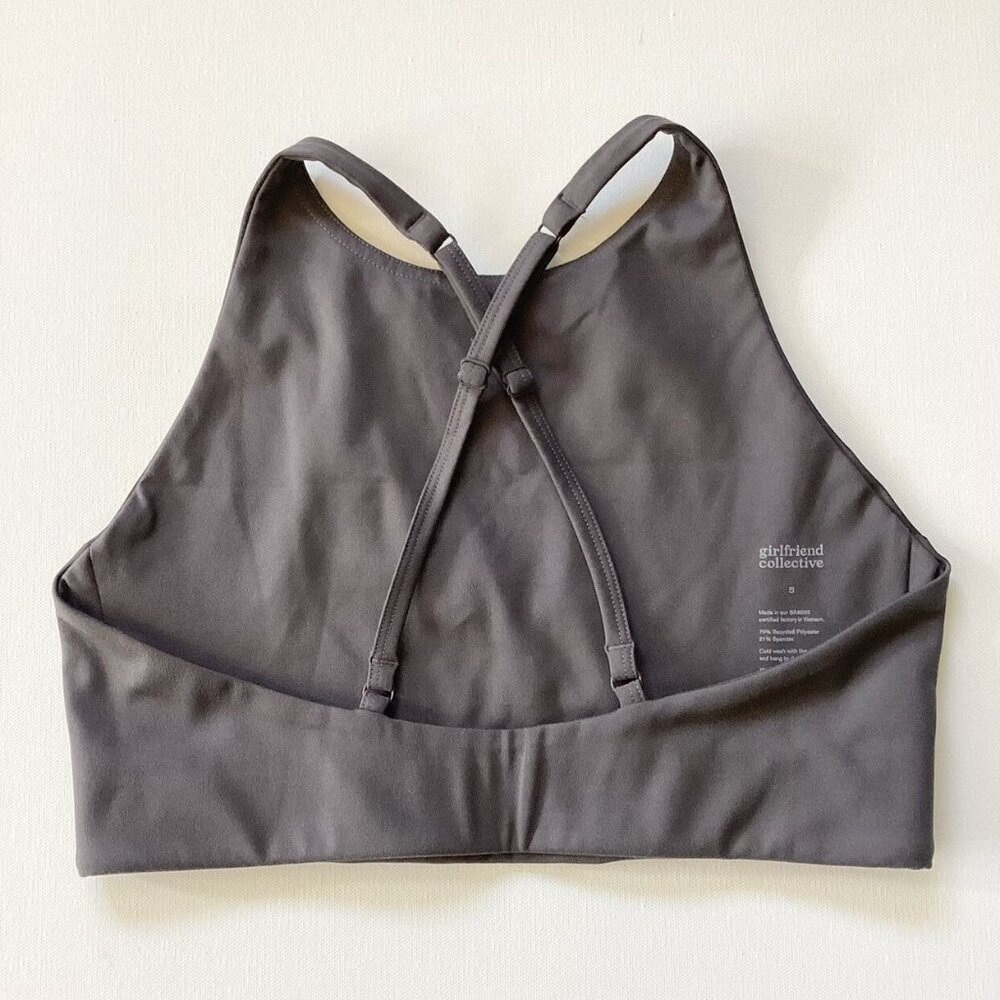 Girlfriend Collective Gray Sports Bra - Picture 4 of 5